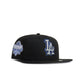 New Era 5950 Dodgers 40th Anniversary Hat - Black/Metallic Blue