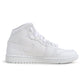 Air Jordan Mens 1 Mid - Triple White