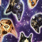 Galaxy Cats Shorter Length Fit & Flare Dress - Small Only