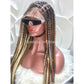 Shade Knotless Braid Wig - Multi Colors Swiss Full Lace