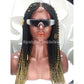 13 by 4 Frontal Ombré Knotless Braid Wig (Nissima)