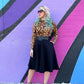 Leopard Mock Neck Top