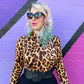 Leopard Mock Neck Top