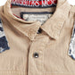 Smugglers Moon Button Up Woven Top - Khaki Plaid