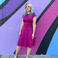 Bombshell Dress in Magenta - 2X only