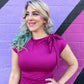 Bombshell Dress in Magenta - 2X only