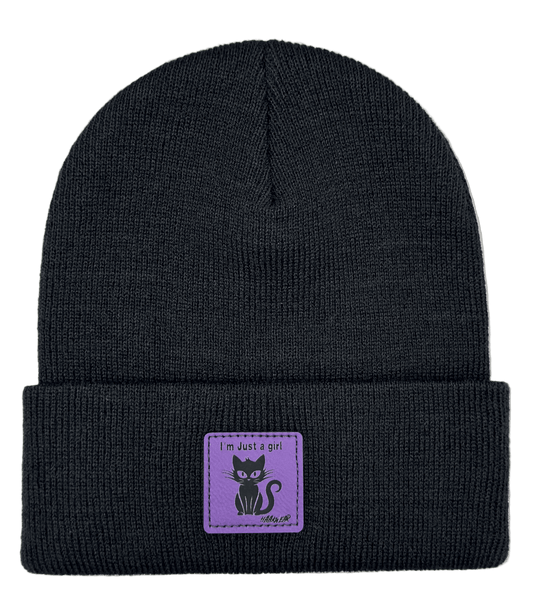 Haakwear Halloween Beanie, Meowgical, I'm Just a Girl Beanie