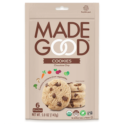 MadeGood Choco Chip Cookies - 6 Pack - 5 Oz