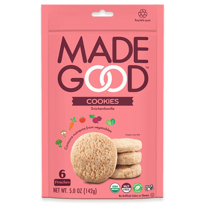 MadeGood Grain-Free Snickerdoodle Cookies (Pack of 6) 5oz