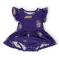 JMU Purple Duke Dog Flutter Twirl Bodysuit
