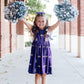 JMU Purple Duke Dog Flutter Twirl  Dress