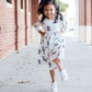 JMU White Duke Dog 3/4 Sleeve Pocket Twirl Dress