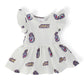 JMU White Duke Dog Flutter Twirl Bodysuit