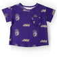 JMU Purple Duke Dog Ruffle Pocket Tee