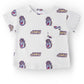 JMU White Duke Dog Ruffle Pocket Tee