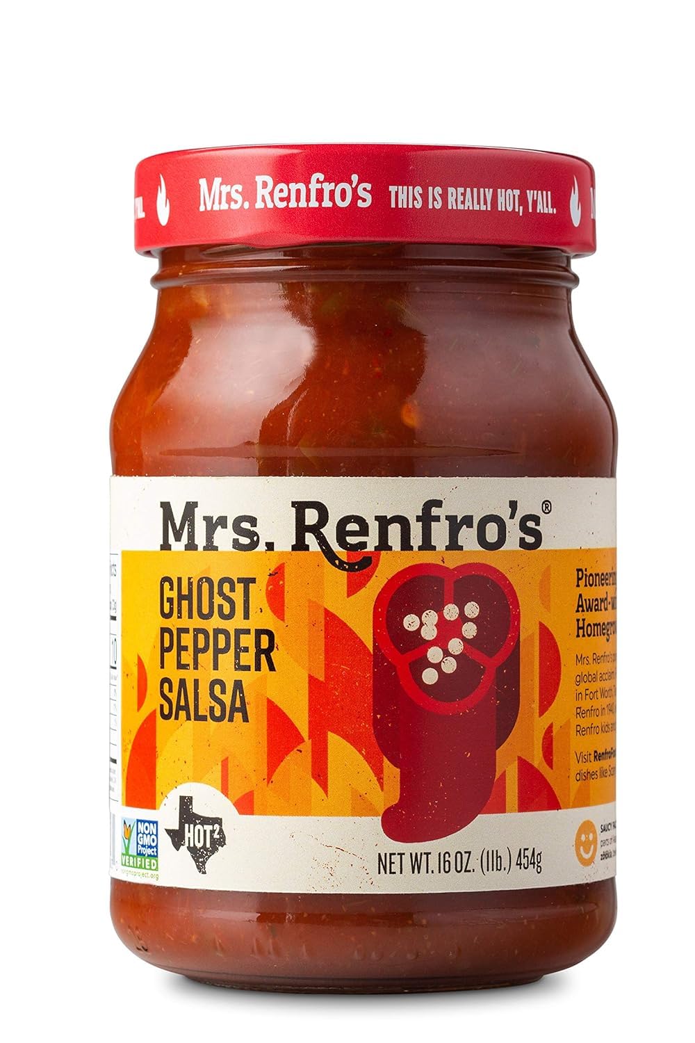 Mrs. Renfro's Ghost Pepper Salsa, 6-Pack, 16 oz.
