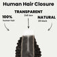 Jerry Curl 2x6 Transparent Lace Human Hair Closure