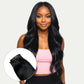 Jet Black Seamless Clip-In 100% Human Hair Extensions