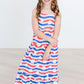 SALE July Vibes Ruffle Maxi Dress