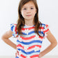 SALE July Vibes S/S Ruffle Tee