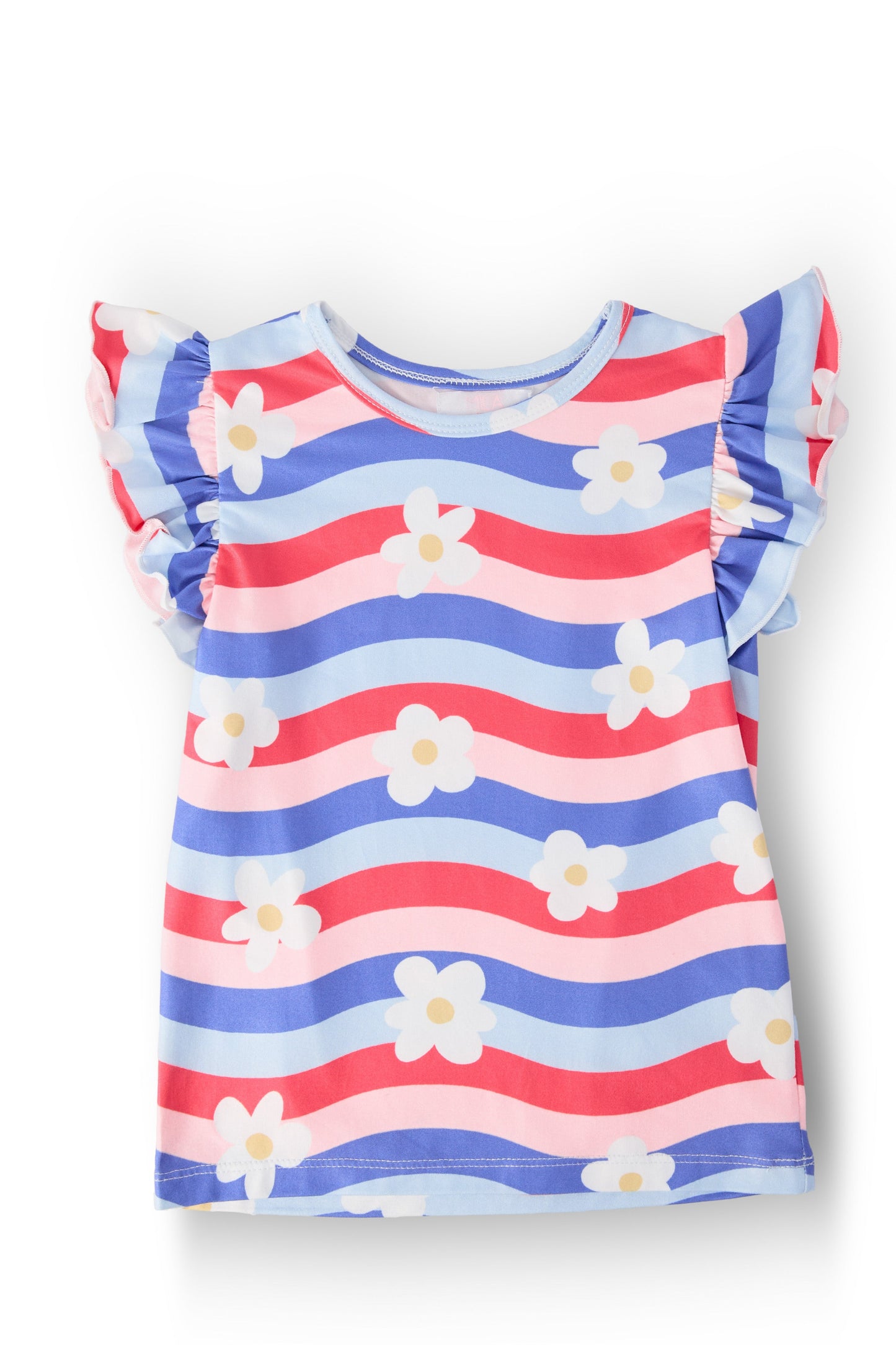 SALE July Vibes S/S Ruffle Tee