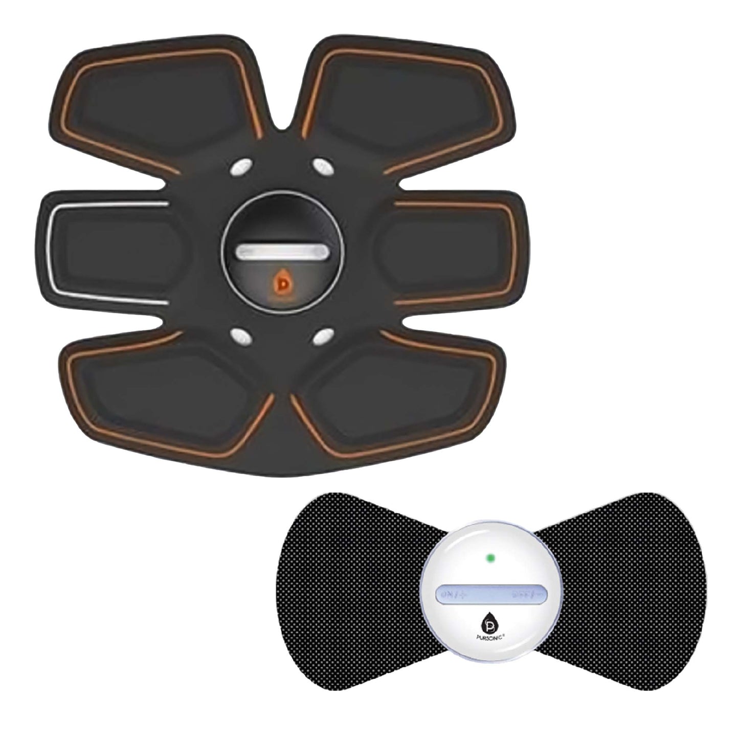 Pursonic Wireless Muscle Stimulator & Abdominal Toning Massager Set by Pursonic