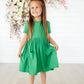 Kelly Green S/S Pocket Twirl Dress