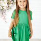 Kelly Green S/S Pocket Twirl Dress