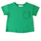 Kelly Green Ruffle Pocket Tee