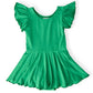 Kelly Green S/S Twirl Leotard