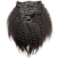 Kinky Straight Clip-In 100% Human Hair Extensions