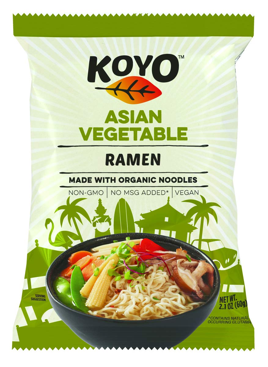 Koyo Authentic Asian Vegetable Ramen, 2.1 oz (Case of 12)