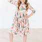 Hear Me Roar 3/4 Sleeve Pocket Twirl Dress