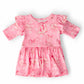 Howdy 3/4 Sleeve Flutter Twirl Bodysuit