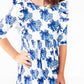 Lone Star 3/4 Sleeve Ruffle Twirl Dress
