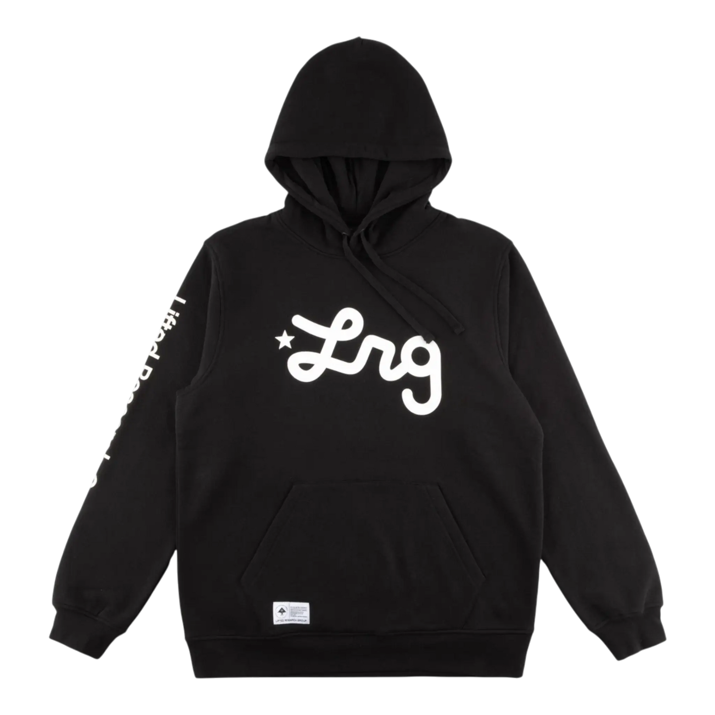 LRG Lifted Script Pullover Hoodie Men’s – Black/White