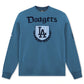 Pro Standard LA Dodgers Country Club Crewneck - Steel Blue