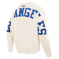Pro Standard LA Dodgers Wingspan Drop Shoulder Crewneck - Eggshell
