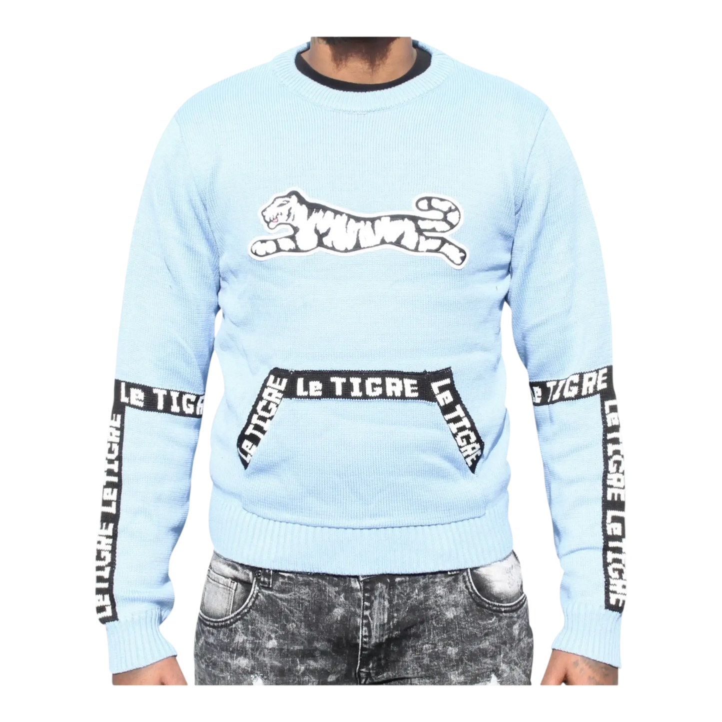 Le Tigre Tape Crew Sweater Men’s – Blue/Black