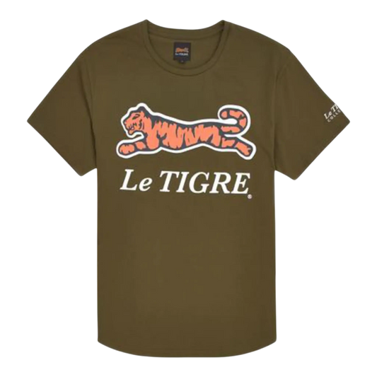 Le Tigre Classic Logo Men’s T-Shirt – Green