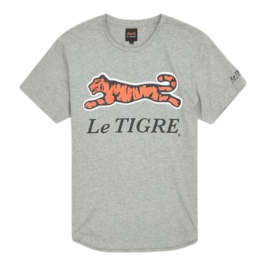 Le Tigre Classic Logo Men’s T-Shirt – Grey