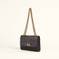 Loyal West Savi Small Embossed & Grained Leather Bag - Charcoal