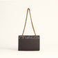 Loyal West Savi Small Embossed & Grained Leather Bag - Charcoal