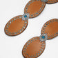 Loyal West Alta Buena Leather Belt In Calfskin-BROWN