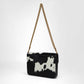 Loyal West LW ON THE GO MEDIUM CHAIN BAG IN COWHIDE AND  CALFSKIN