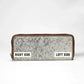 Loyal West RANCH ROAD JEWELERY CASE IN BROWN & WHITE COWHIDE