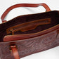 Loyal West MIVVA HANDTOOLED MINI BAG - SOFT WALNUT LEATHER