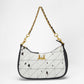 Loyal West JOE QUILTED NAPPA LEATHER BAG - BLACK & WHITE COWHIDE
