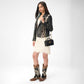 Loyal West VALENCIA OSTRICH LEATHER BAG - BLACK