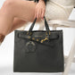 Loyal West STANDARD MEDIUM TOTE BAG IN CALFSKIN - BLACK